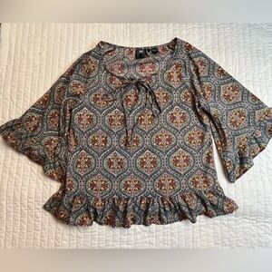 RU Apparel paisley print top NWOT